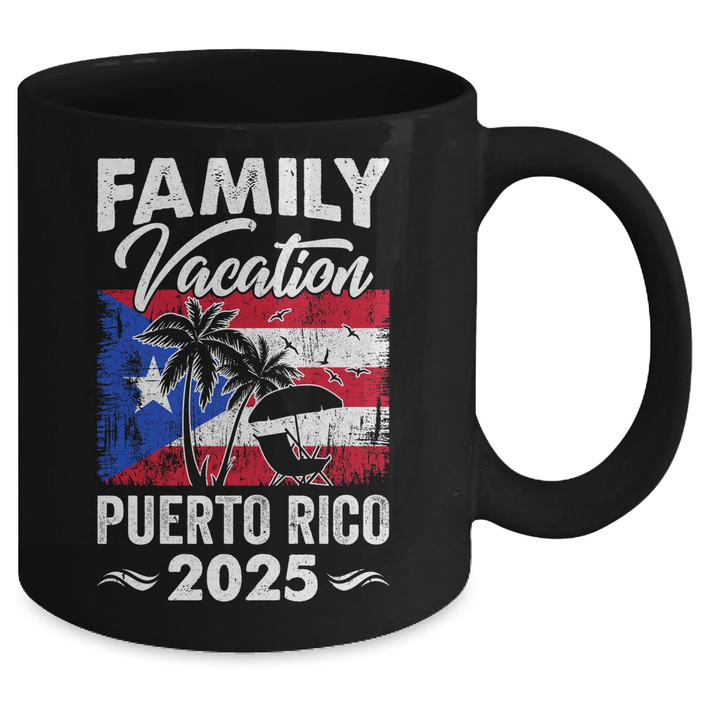 Family Vacation Puerto Rico 2025 Beach Summer Vacation Mug | siriusteestore