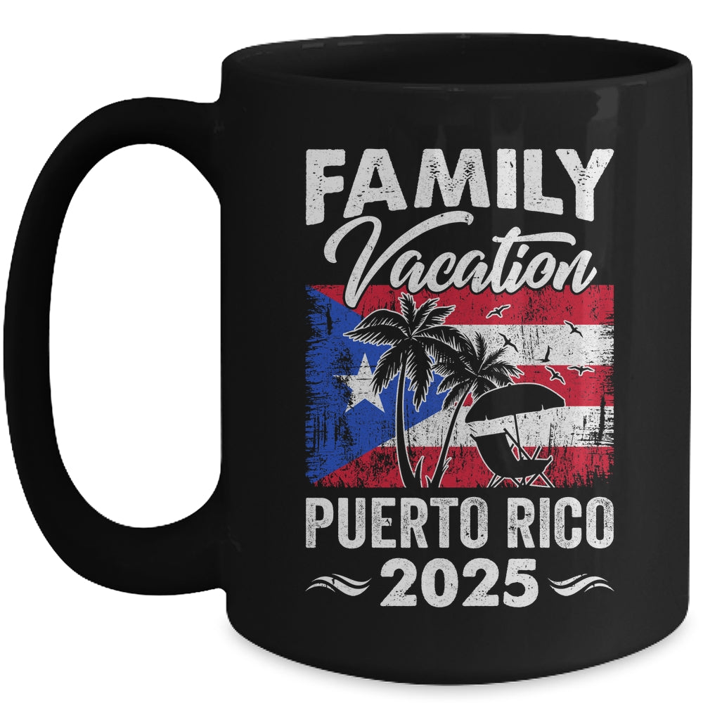 Family Vacation Puerto Rico 2025 Beach Summer Vacation Mug | siriusteestore