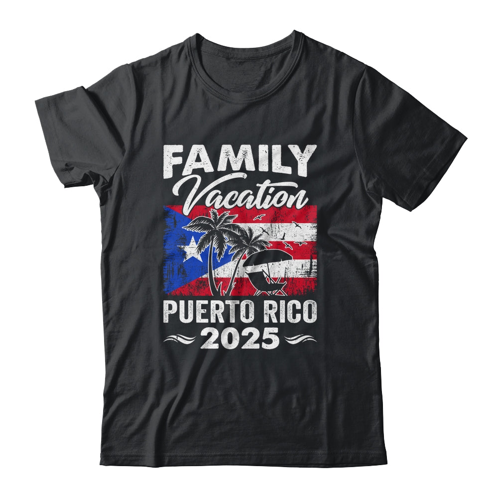 Family Vacation Puerto Rico 2025 Beach Summer Vacation Shirt & Tank Top | siriusteestore