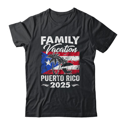 Family Vacation Puerto Rico 2025 Beach Summer Vacation Shirt & Tank Top | siriusteestore