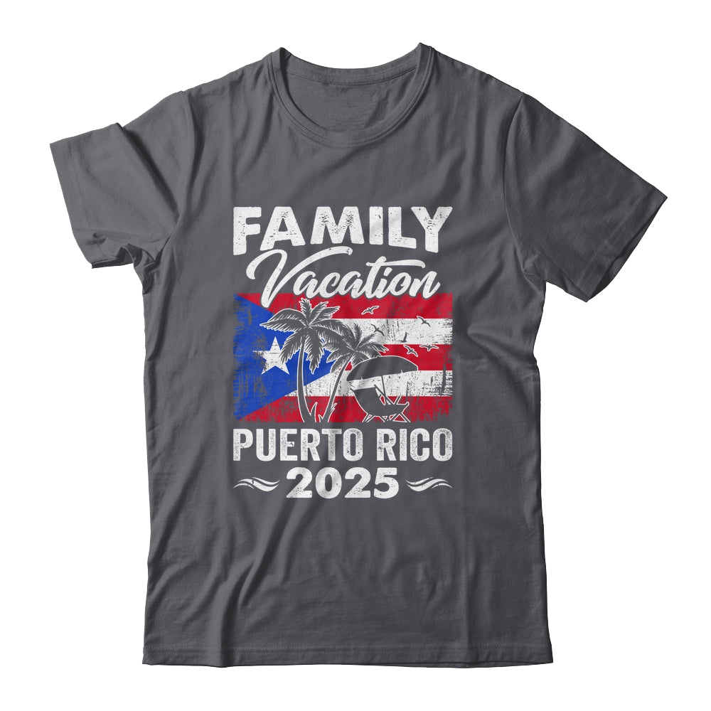 Family Vacation Puerto Rico 2025 Beach Summer Vacation Shirt & Tank Top | siriusteestore