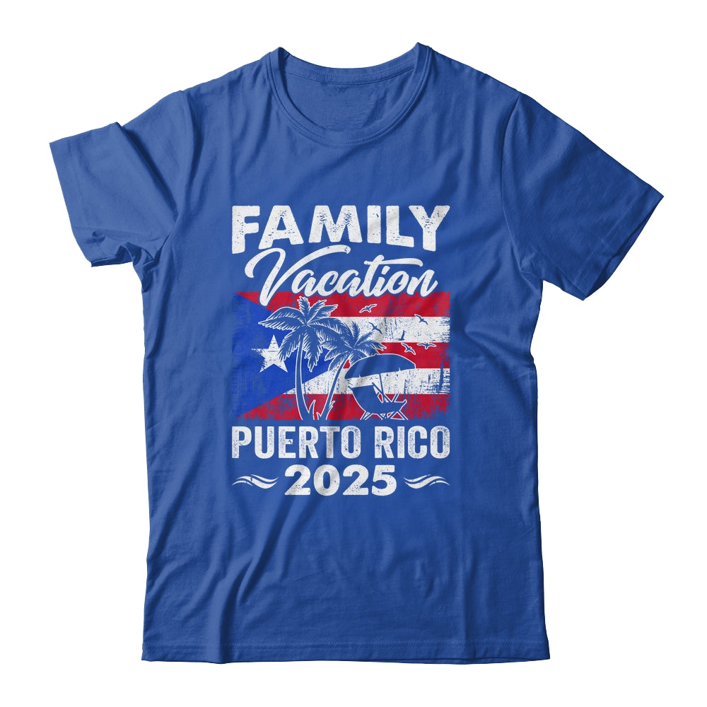 Family Vacation Puerto Rico 2025 Beach Summer Vacation Shirt & Tank Top | siriusteestore