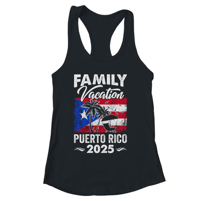 Family Vacation Puerto Rico 2025 Beach Summer Vacation Shirt & Tank Top | siriusteestore