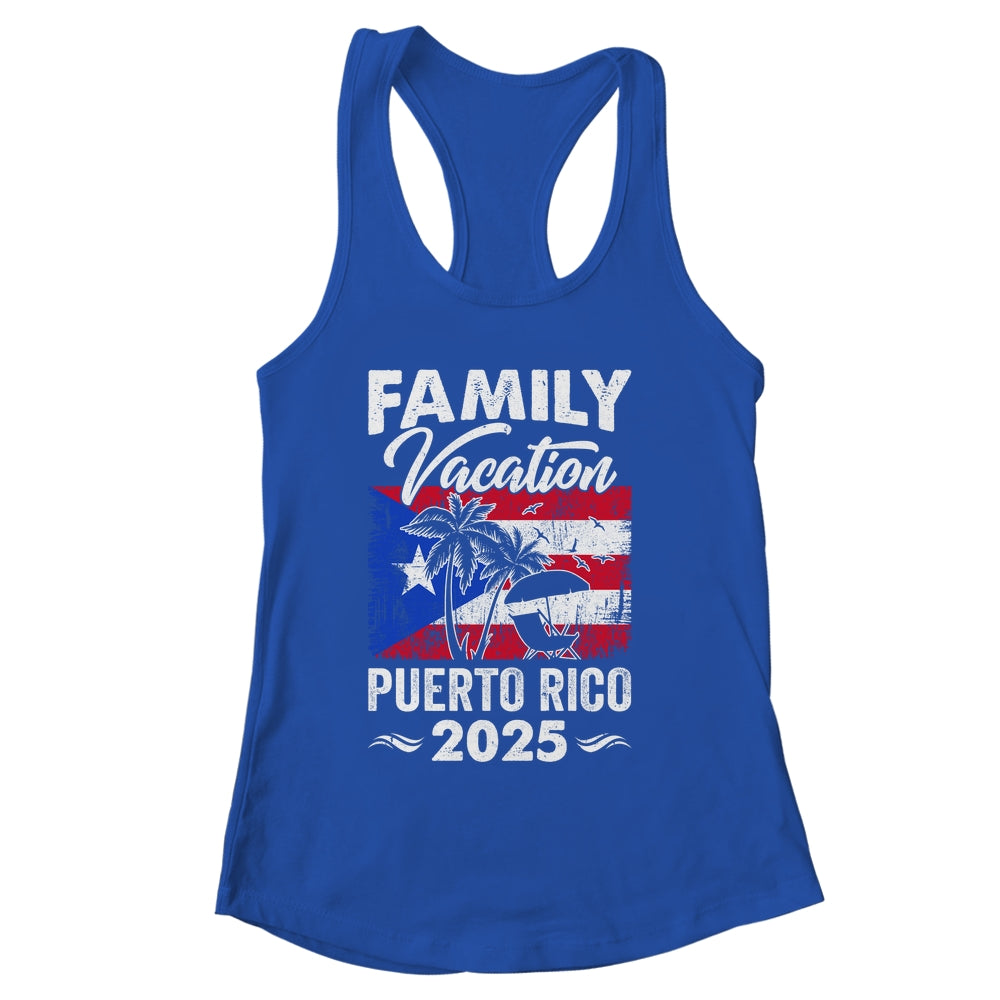 Family Vacation Puerto Rico 2025 Beach Summer Vacation Shirt & Tank Top | siriusteestore