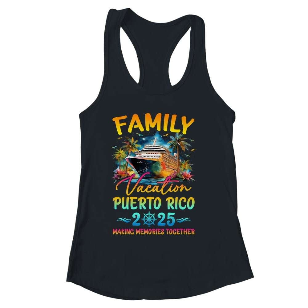 Family Vacation Puerto Rico 2025 Matching Group Summer Shirt & Tank Top | siriusteestore