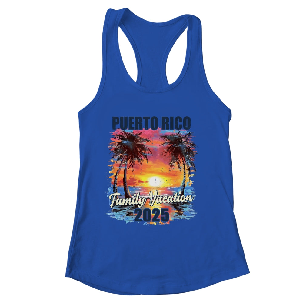 Family Vacation Puerto Rico 2025 Summer Trip Matching Shirt & Tank Top | siriusteestore