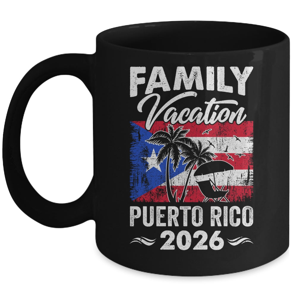 Family Vacation Puerto Rico 2026 Beach Summer Vacation Mug | siriusteestore