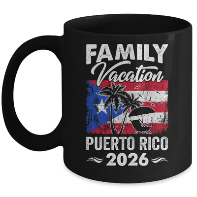 Family Vacation Puerto Rico 2026 Beach Summer Vacation Mug | siriusteestore
