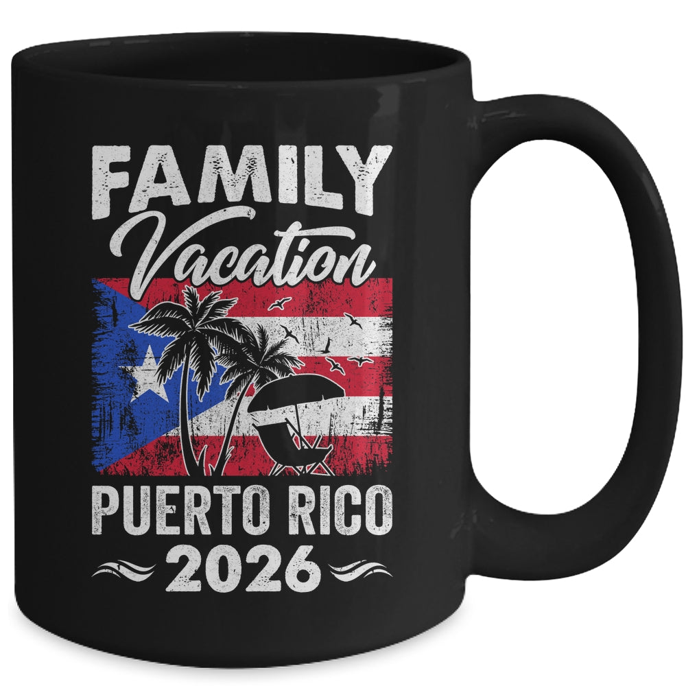 Family Vacation Puerto Rico 2026 Beach Summer Vacation Mug | siriusteestore