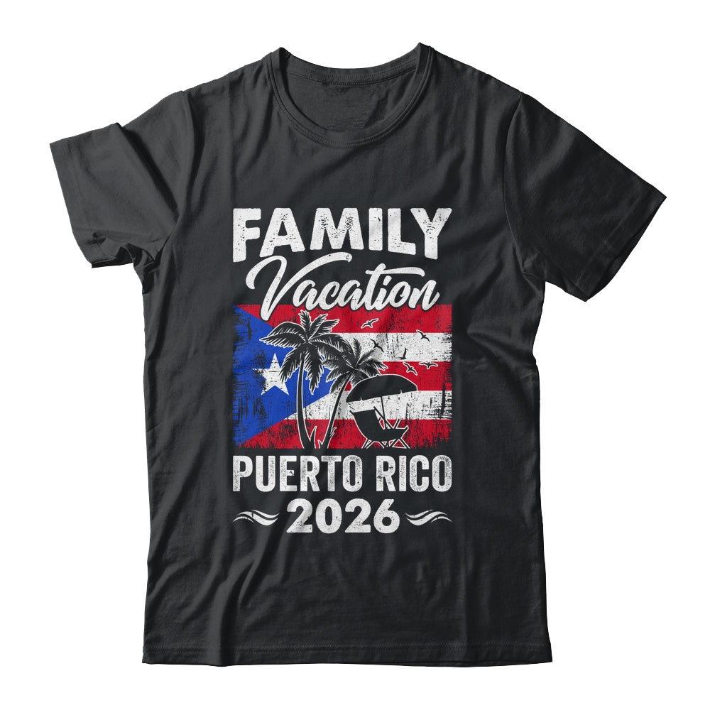 Family Vacation Puerto Rico 2026 Beach Summer Vacation Shirt & Tank Top | siriusteestore