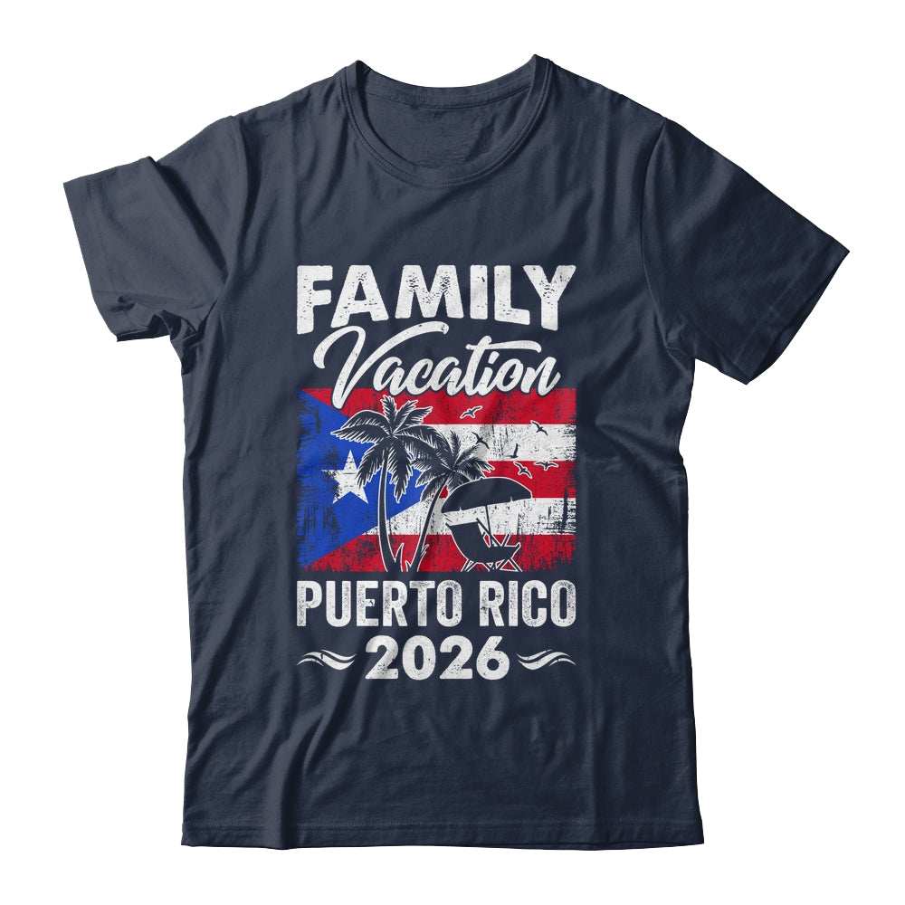 Family Vacation Puerto Rico 2026 Beach Summer Vacation Shirt & Tank Top | siriusteestore