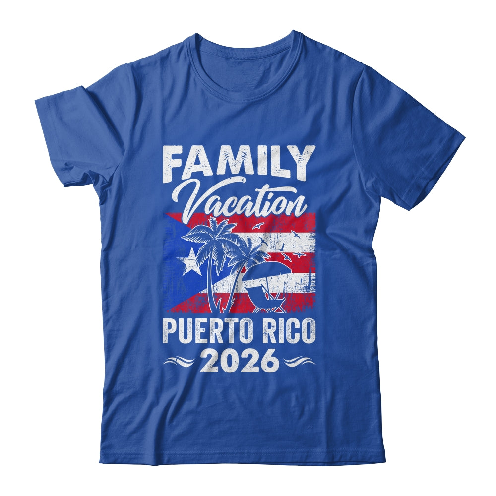 Family Vacation Puerto Rico 2026 Beach Summer Vacation Shirt & Tank Top | siriusteestore