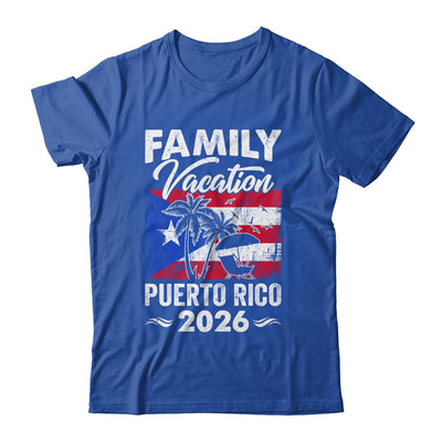Family Vacation Puerto Rico 2026 Beach Summer Vacation Shirt & Tank Top | siriusteestore