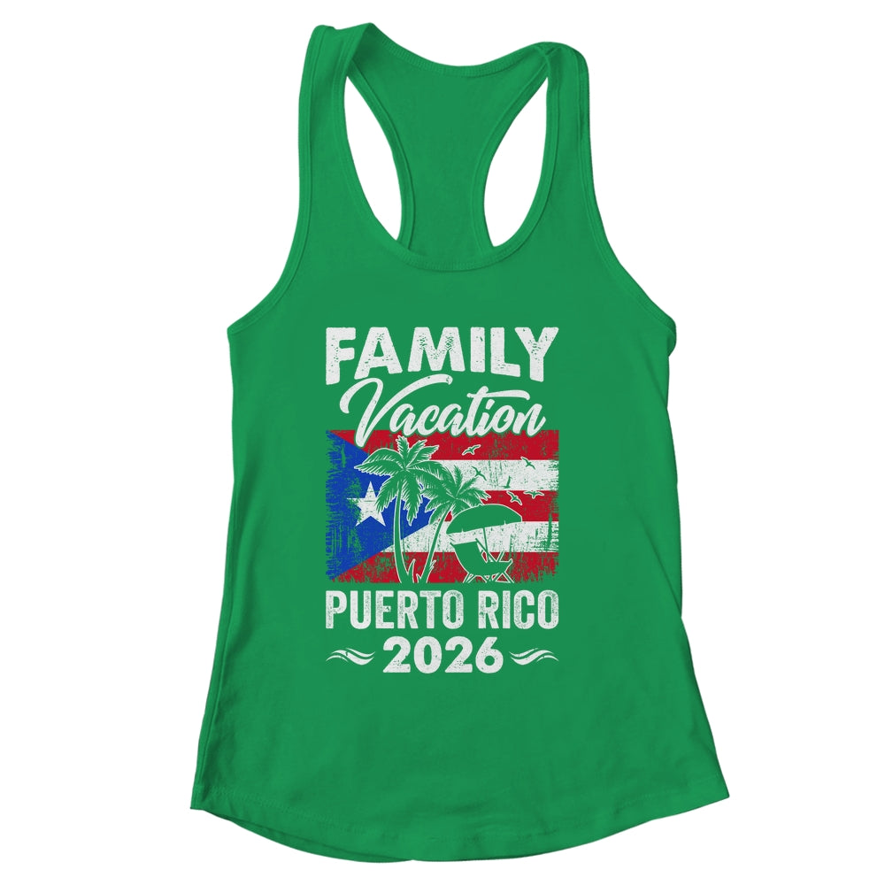 Family Vacation Puerto Rico 2026 Beach Summer Vacation Shirt & Tank Top | siriusteestore