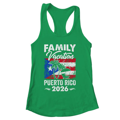 Family Vacation Puerto Rico 2026 Beach Summer Vacation Shirt & Tank Top | siriusteestore