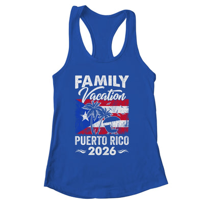 Family Vacation Puerto Rico 2026 Beach Summer Vacation Shirt & Tank Top | siriusteestore