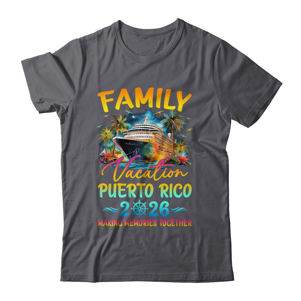 Family Vacation Puerto Rico 2026 Matching Group Summer Shirt & Tank Top | siriusteestore