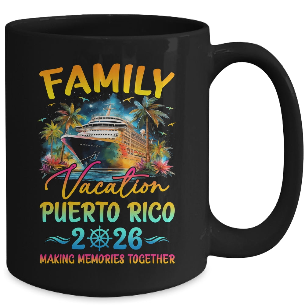 Family Vacation Puerto Rico 2026 Matching Group Summer Mug | siriusteestore