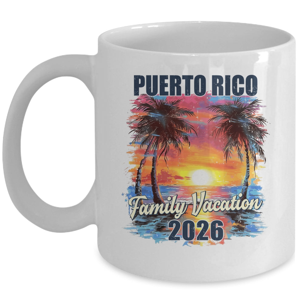 Family Vacation Puerto Rico 2026 Summer Trip Matching Mug | siriusteestore