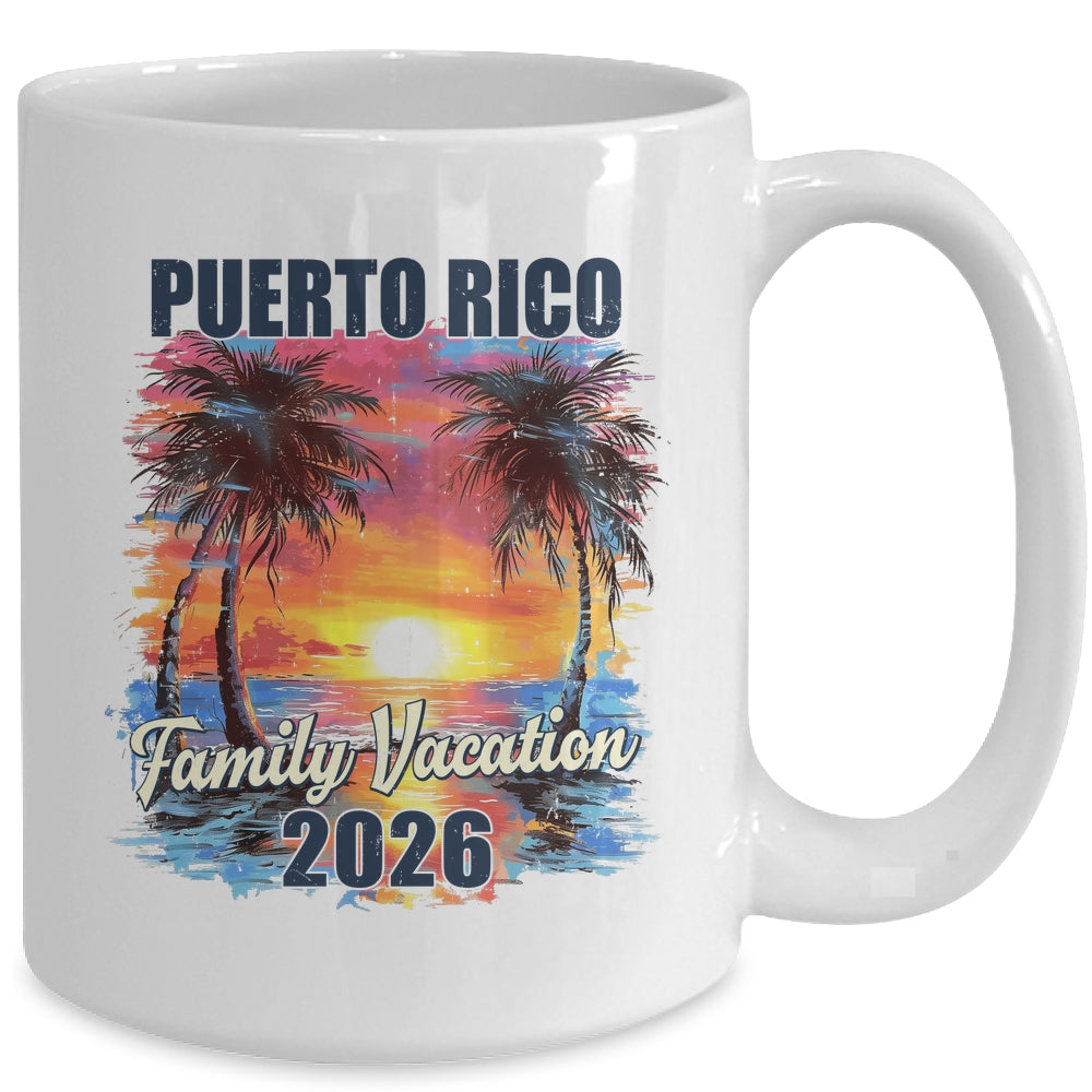 Family Vacation Puerto Rico 2026 Summer Trip Matching Mug | siriusteestore