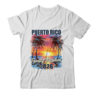 Family Vacation Puerto Rico 2026 Summer Trip Matching Shirt & Tank Top | siriusteestore