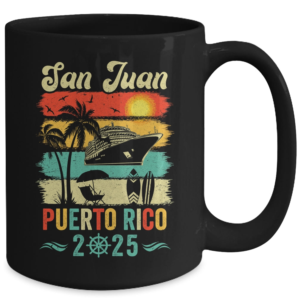 Family Vacation Puerto Rico San Juan 2025 Beach Summer Mug | siriusteestore