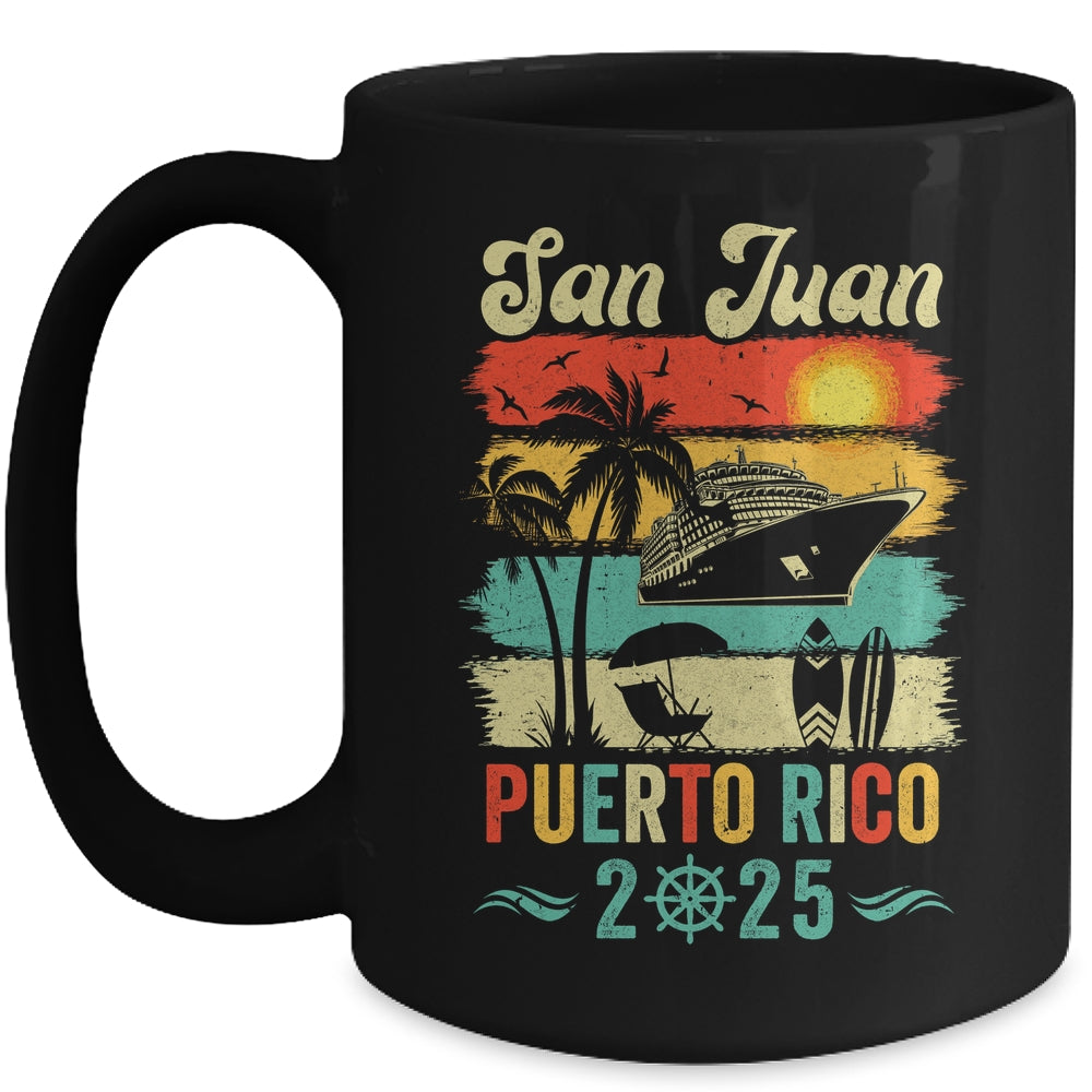 Family Vacation Puerto Rico San Juan 2025 Beach Summer Mug | siriusteestore