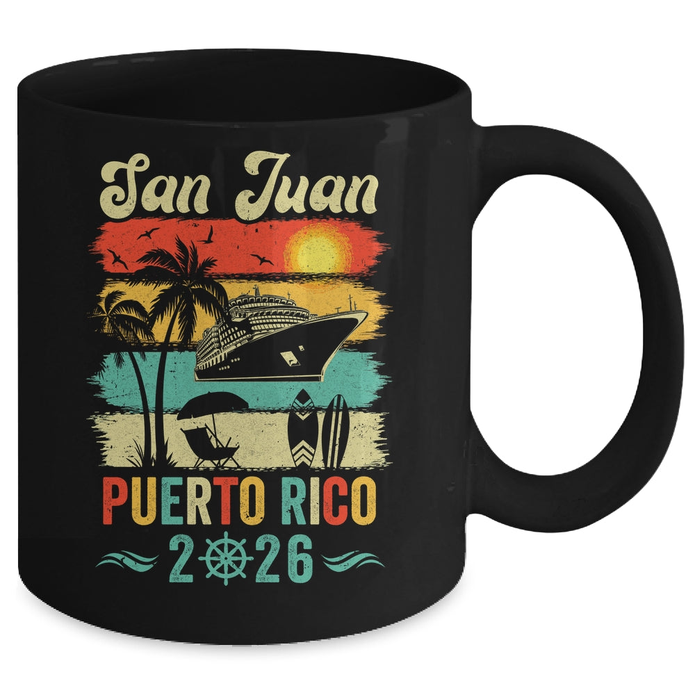 Family Vacation Puerto Rico San Juan 2026 Beach Summer Mug | siriusteestore