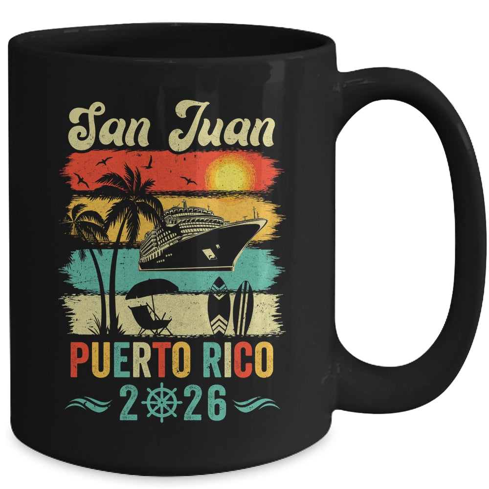 Family Vacation Puerto Rico San Juan 2026 Beach Summer Mug | siriusteestore