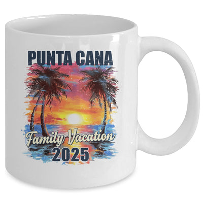 Family Vacation Punta Cana 2025 Summer Trip Matching Mug | siriusteestore
