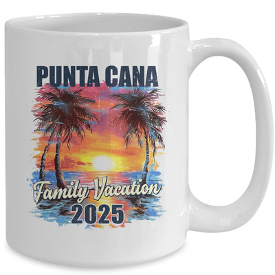 Family Vacation Punta Cana 2025 Summer Trip Matching Mug | siriusteestore