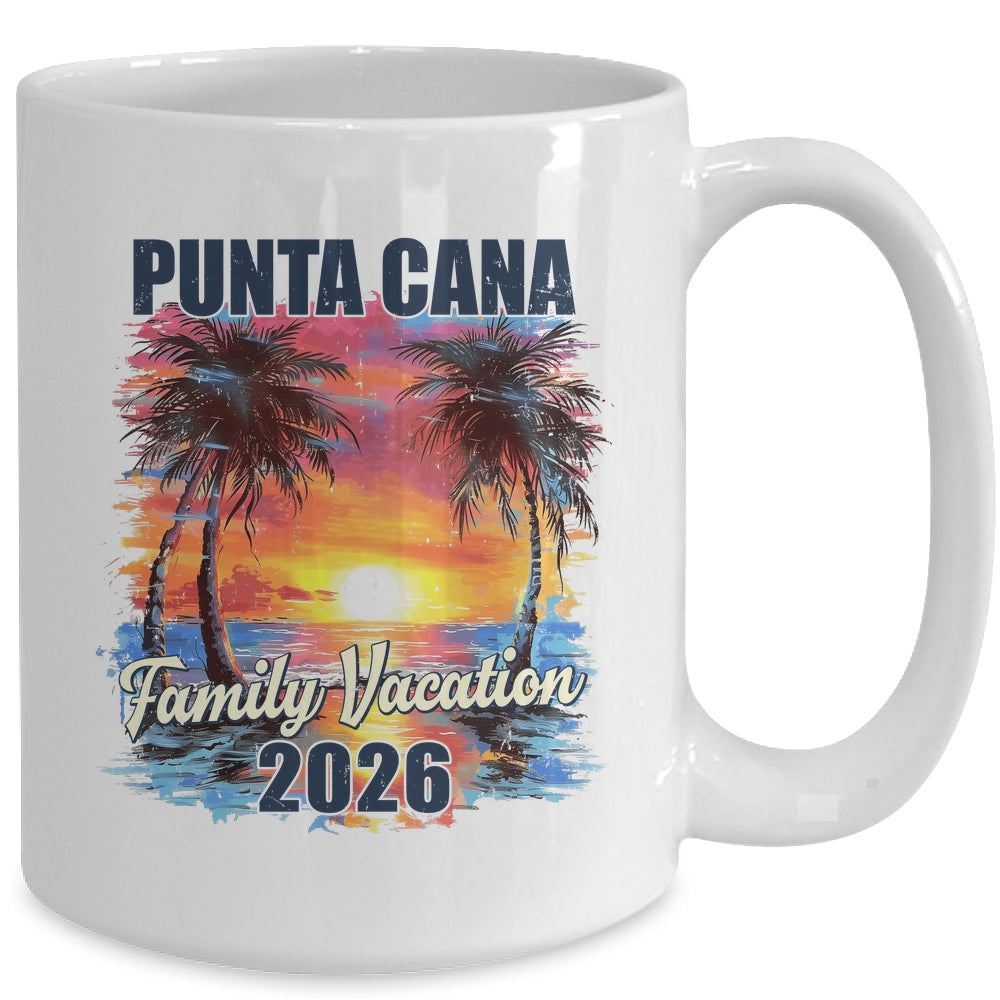 Family Vacation Punta Cana 2026 Summer Trip Matching Mug | siriusteestore