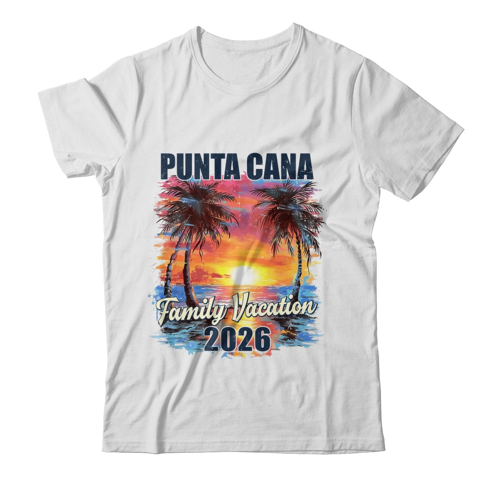 Family Vacation Punta Cana 2026 Summer Trip Matching Shirt & Tank Top | siriusteestore