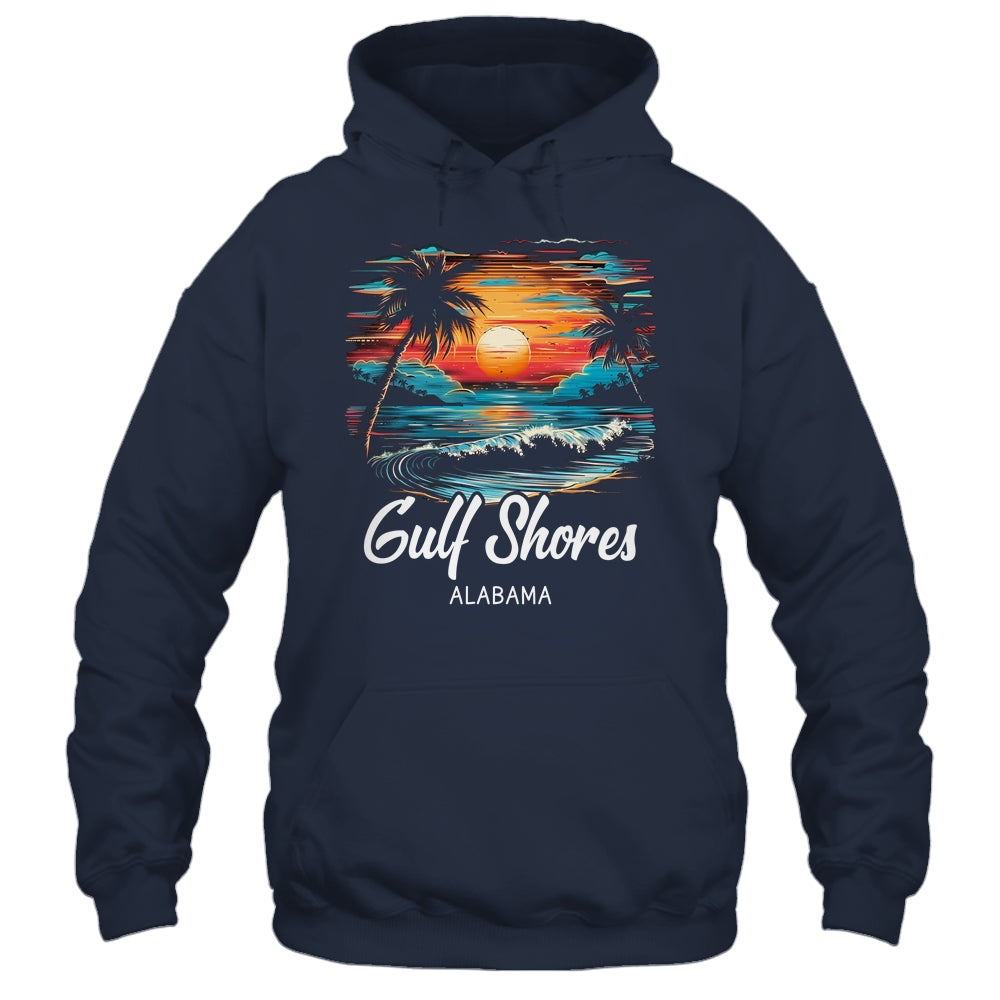 Family Vacation Retro Sunset Alabama Gulf Shores Shirt & Tank Top | siriusteestore