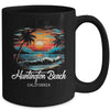 Family Vacation Retro Sunset California Huntington Beach Mug | siriusteestore