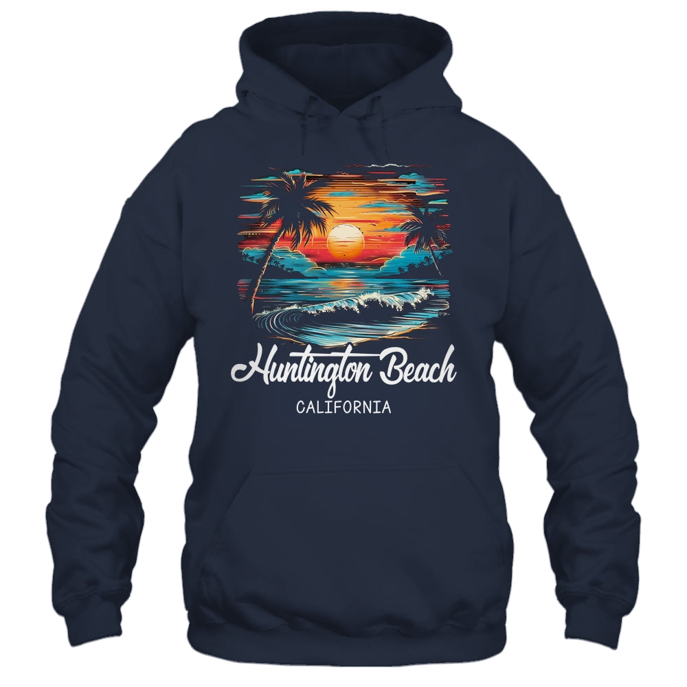 Family Vacation Retro Sunset California Huntington Beach Shirt & Tank Top | siriusteestore