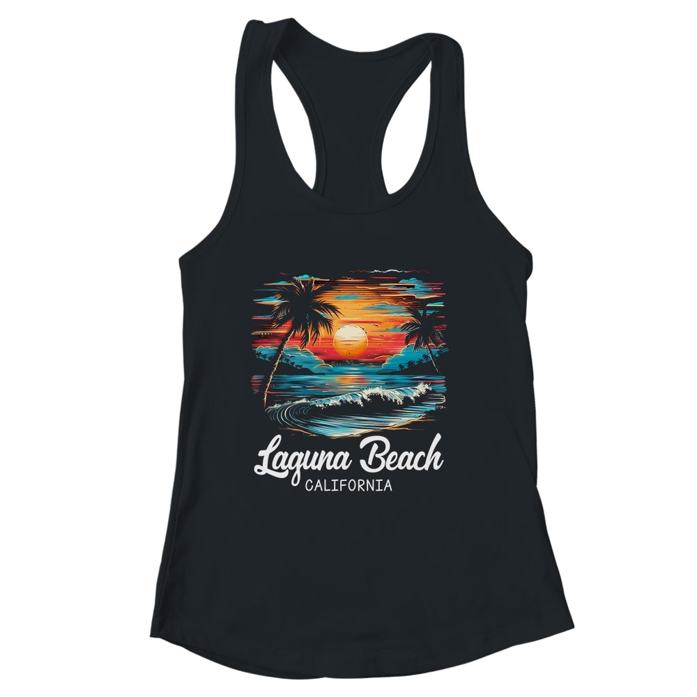 Family Vacation Retro Sunset California Laguna Beach Shirt & Tank Top | siriusteestore