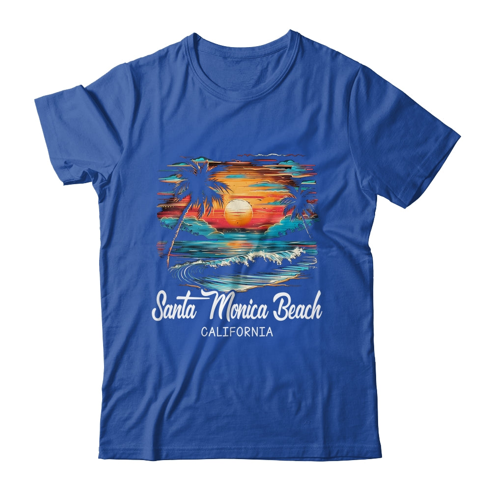 Family Vacation Retro Sunset California Santa Monica Beach Shirt & Tank Top | siriusteestore