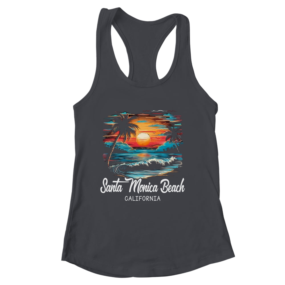 Family Vacation Retro Sunset California Santa Monica Beach Shirt & Tank Top | siriusteestore
