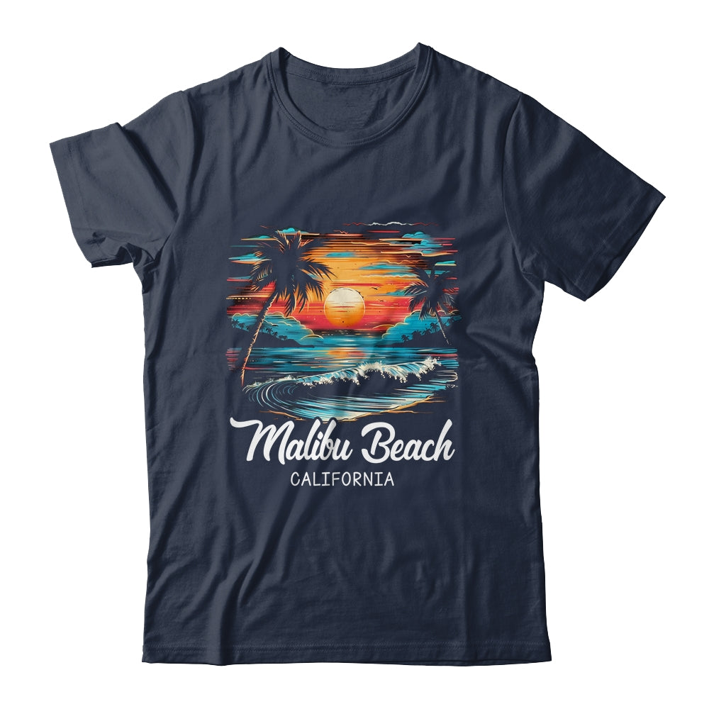 Family Vacation Retro Sunset Carolina Malibu Beach Shirt & Tank Top | siriusteestore