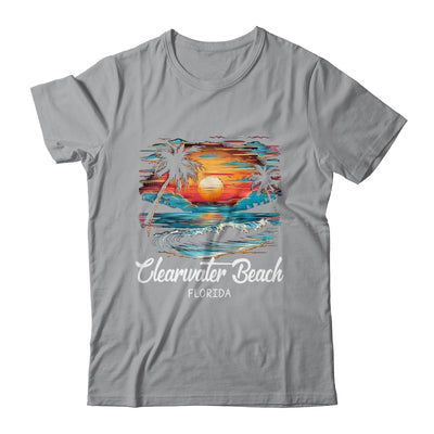 Family Vacation Retro Sunset Florida Clearwater Beach Shirt & Tank Top | siriusteestore