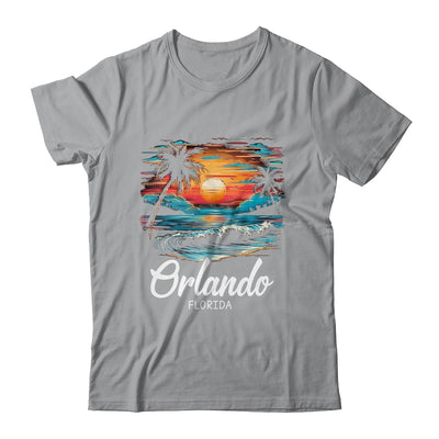 Family Vacation Retro Sunset Florida Orlando Shirt & Tank Top | siriusteestore