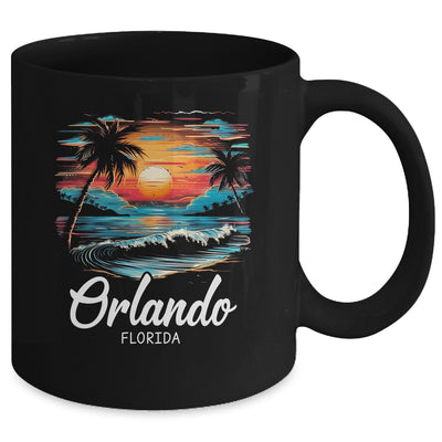 Family Vacation Retro Sunset Florida Orlando Mug | siriusteestore