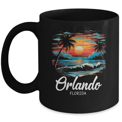 Family Vacation Retro Sunset Florida Orlando Mug | siriusteestore