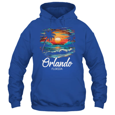 Family Vacation Retro Sunset Florida Orlando Shirt & Tank Top | siriusteestore