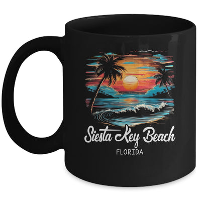 Family Vacation Retro Sunset Florida Siesta Key Beach Mug | siriusteestore