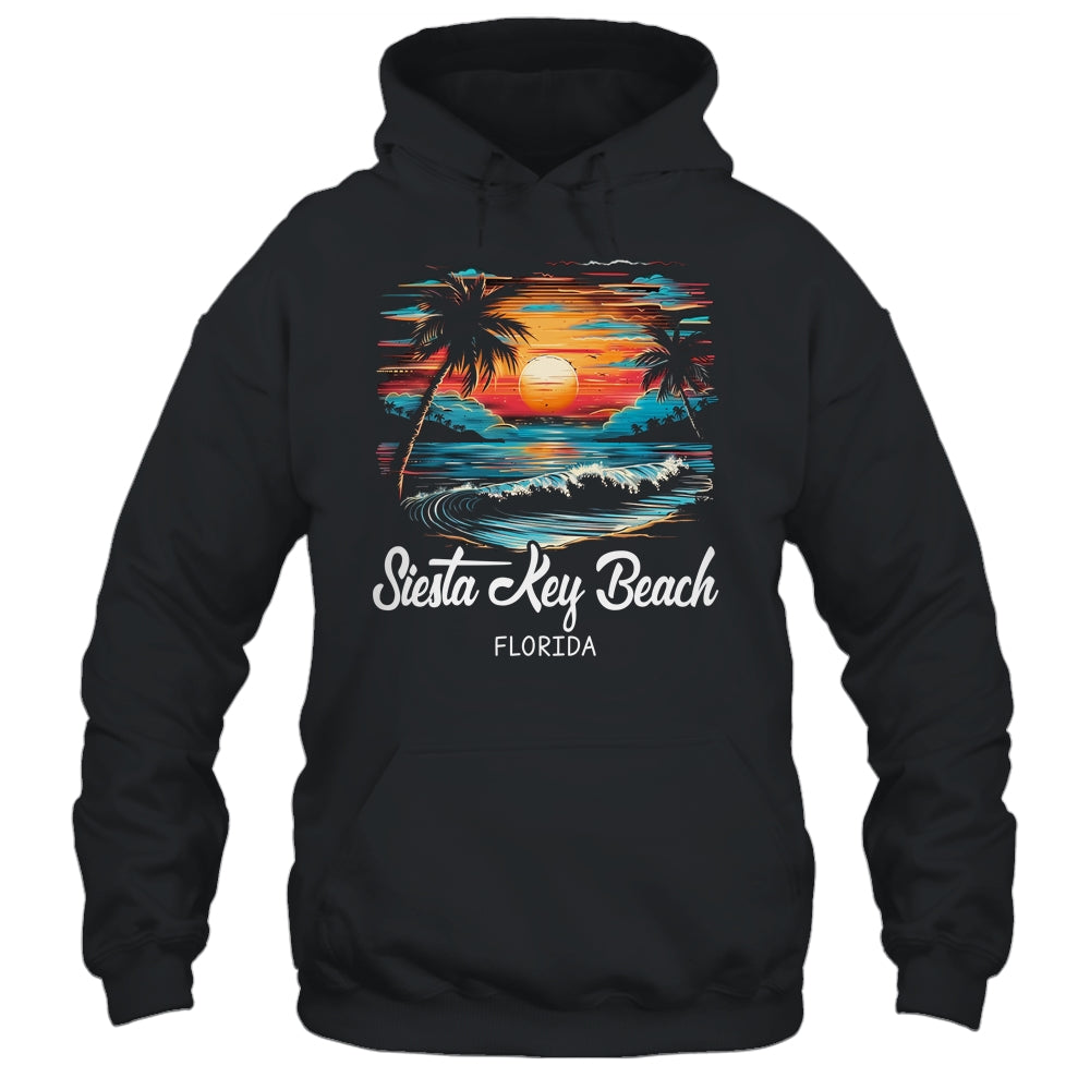 Family Vacation Retro Sunset Florida Siesta Key Beach Shirt & Tank Top | siriusteestore