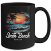 Family Vacation Retro Sunset Florida South Beach Mug | siriusteestore