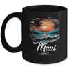 Family Vacation Retro Sunset Hawaii Maui Mug | siriusteestore