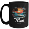 Family Vacation Retro Sunset Hawaii Maui Mug | siriusteestore